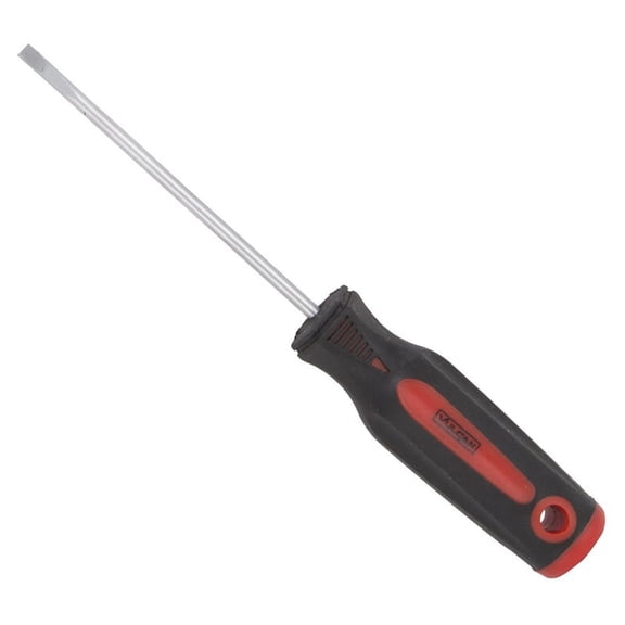 Mintcraft Screwdriver, 1/8 in Magnetic Tip, Slotted Point, 3 in, Soft Cushion Grip Handle, Chrome Va