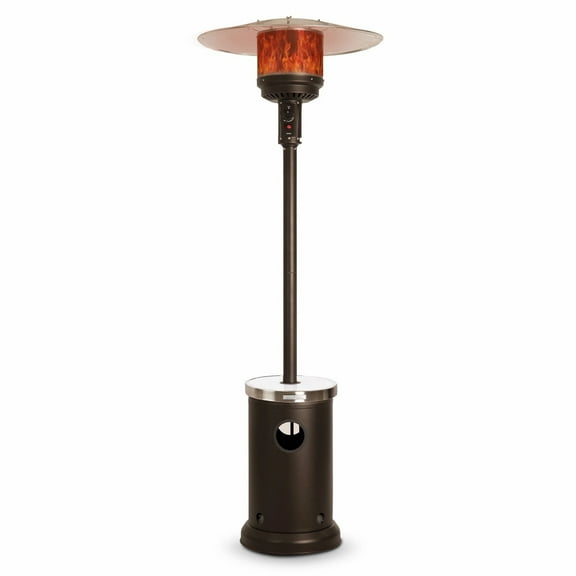 Vulcan Mocha Finish Patio Heater with Built-In LED Table
