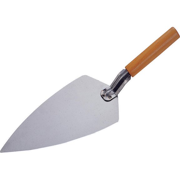 Toolbasix PT-120243L Philadelphia Pattern Pointing Trowel, 5-3/8 in L High Carbon Steel Blade, Hardw