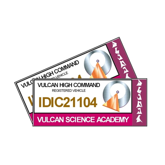 Vulcan Science Academy Parking Stickers - Set of 2