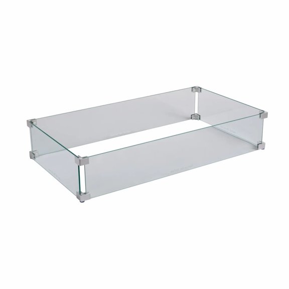Vulcan Tempered Glass Wind Guard, 10.2 lb Rectangular – by Vulcan