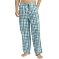 thumbnail image 1 of Vulcanodon Mens 100% Cotton Pajama Pants, Soft Lightweight Sleep Pants with Pockets Plaid Pajama Bottoms for Men(Aqua Blue-Plaid, Large), 1 of 6