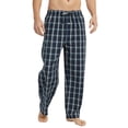 thumbnail image 1 of Vulcanodon Mens 100% Cotton Pajama Pants, Soft Lightweight Sleep Pants with Pockets Plaid Pajama Bottoms for Men(Dark Blue-Plaid, Large), 1 of 8