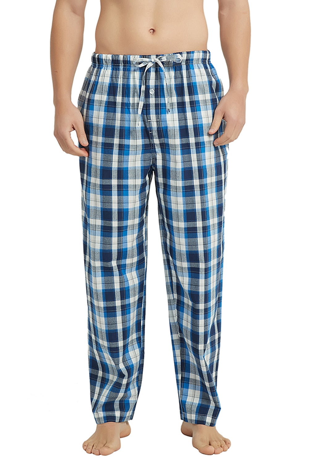 Vulcanodon Mens 100% Cotton Pajama Pants, Soft Lightweight Sleep Pants ...