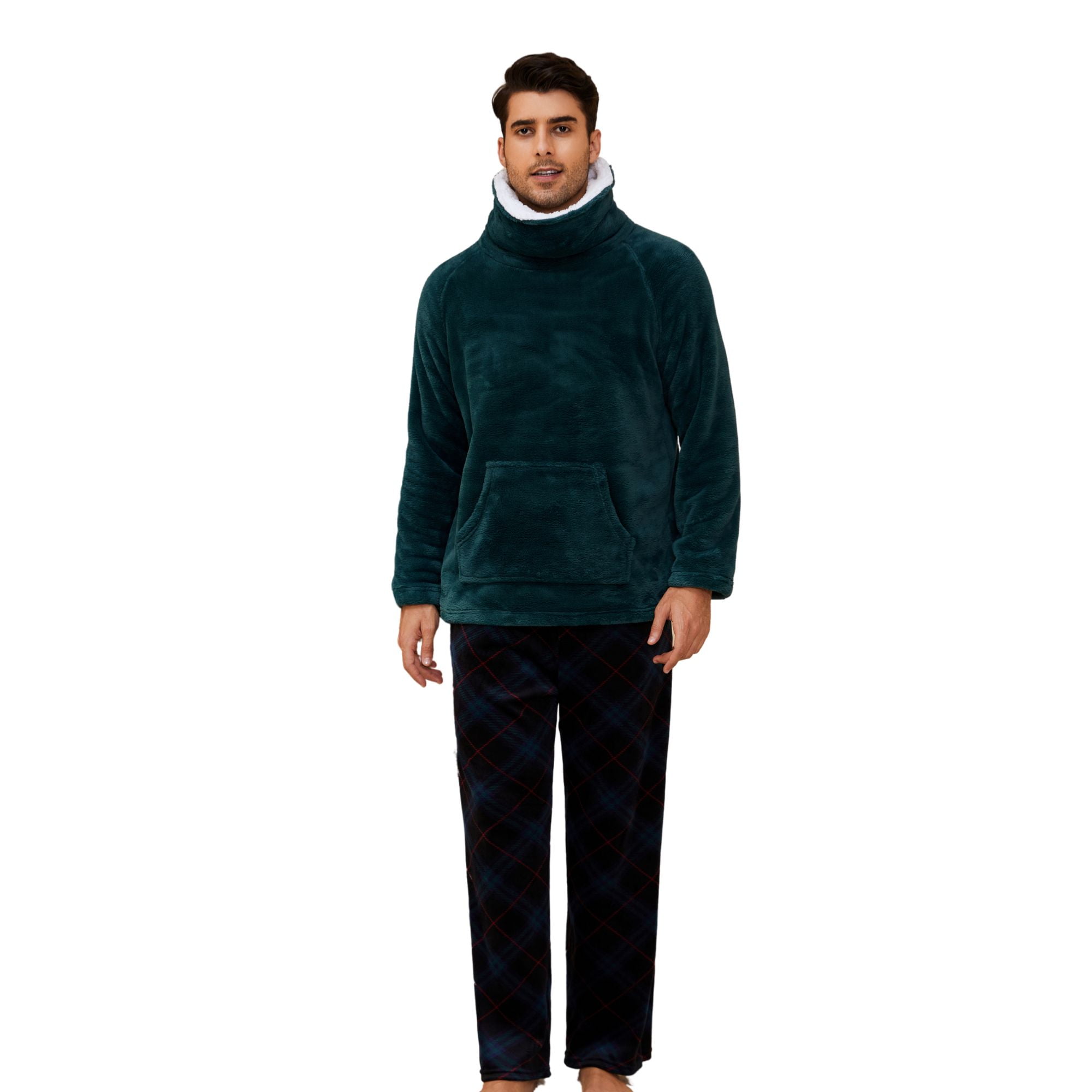 Vulcanodon Mens Button Down Pajama Sets, Ultra Soft Lightweight ...