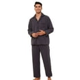 thumbnail image 1 of Vulcanodon Mens Fleece Pajama Set, Soft Warm Long Sleeve Sleepwear with Pockets Cozy Button-Down Pjs for Men（Dark Grey, M）, 1 of 4