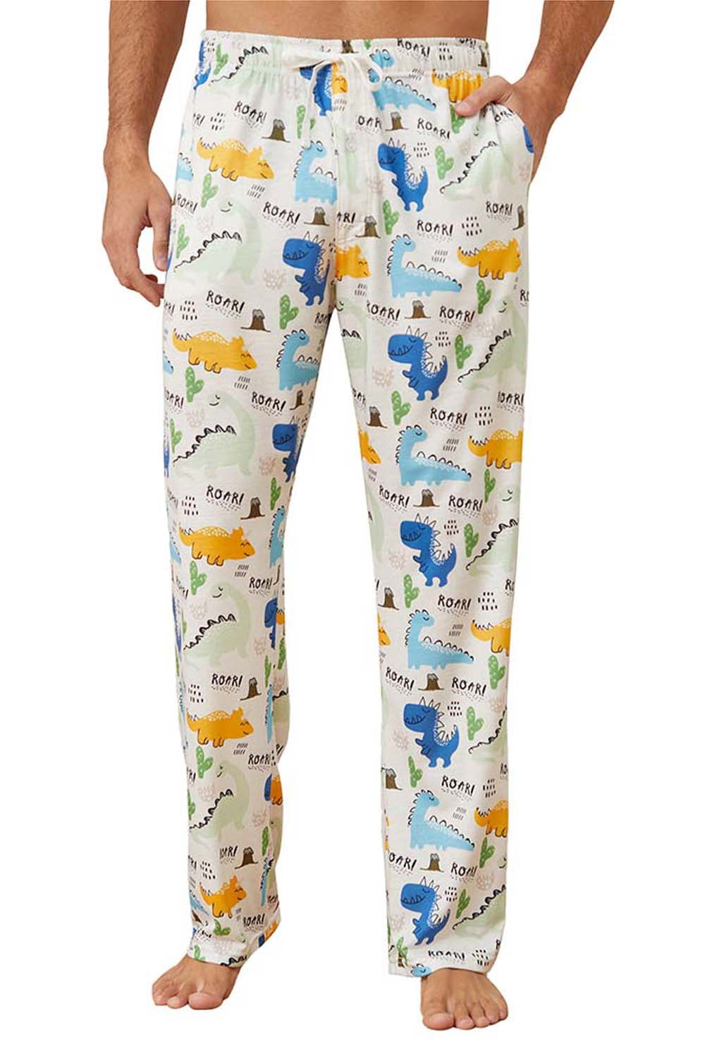 Vulcanodon Mens Funny Pajama Pants, Soft Lightweight Pajama Pants for ...