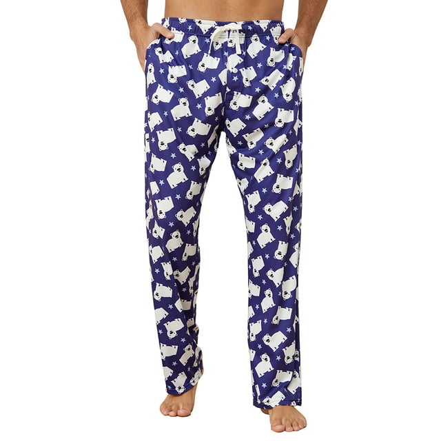 Vulcanodon Mens Funny Pajama Pants, Soft Lightweight Pajama Pants for