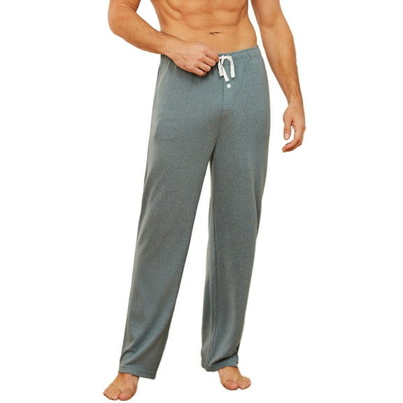 Vulcanodon Mens Pajama Pants, Lightweight Lounge Pant with Pockets Ultra Soft Pj Bottoms,(Light Green Mel.S)