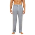 thumbnail image 1 of Vulcanodon Mens Pajama Pants, Lightweight Lounge Pant with Pockets Ultra Soft Pj Bottoms,(Navy Mel.L), 1 of 5
