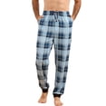 thumbnail image 1 of Vulcanodon Mens Pajama Pants, Soft Lightweight Lounge PJ Bottoms with Pockets,(Navy,XL), 1 of 2