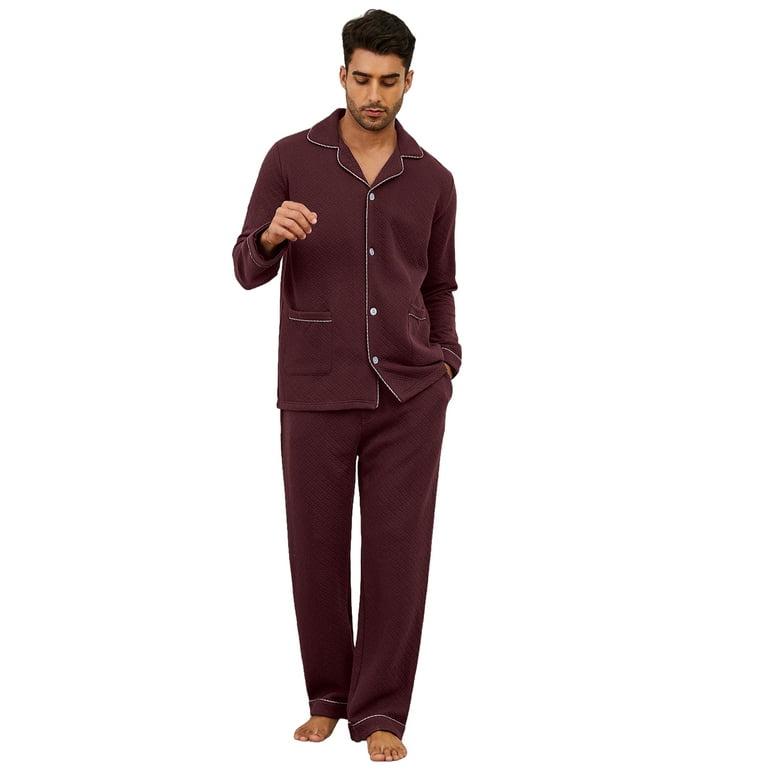 Mens pajamas cotton set shop