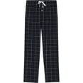 thumbnail image 1 of Vulcanodon Mens Plaid Sleep Pants, Cotton Pajama Pants with Pockets, Soft Lounge Pajama Bottoms for Men (Black-plaid, X-Large), 1 of 5