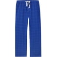 thumbnail image 1 of Vulcanodon Mens Plaid Sleep Pants, Cotton Pajama Pants with Pockets, Soft Lounge Pajama Bottoms for Men (Royal Blue-plaid, XX-Large), 1 of 7