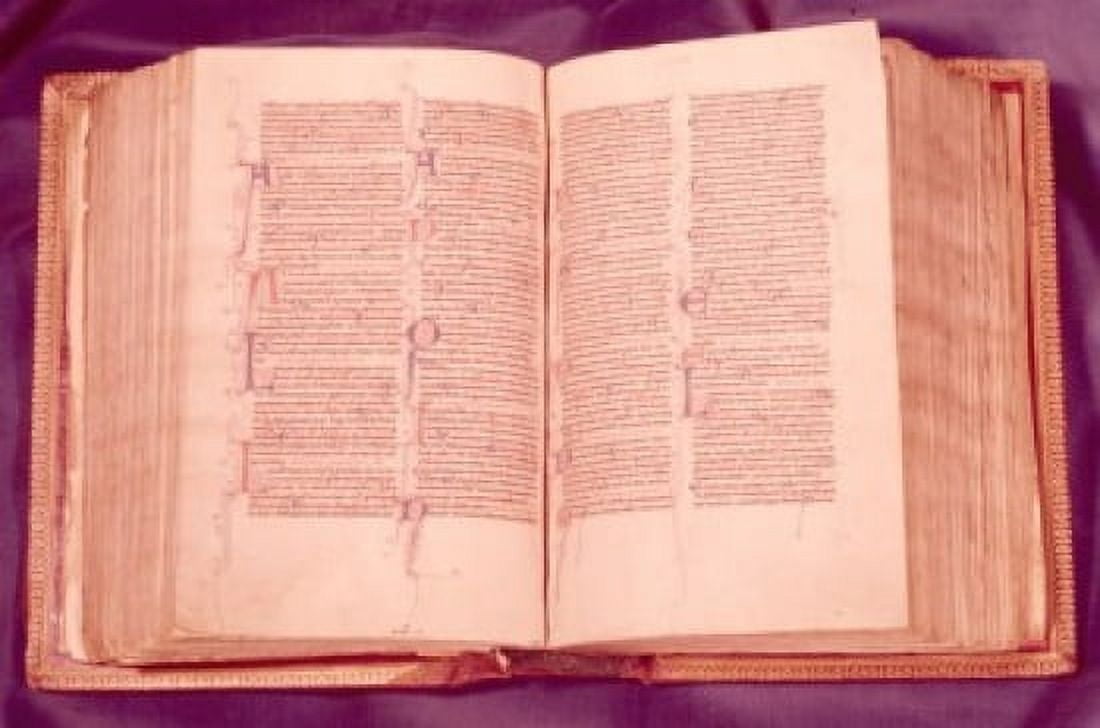 Vulgate Bible Manuscript USA New York New York City American Bible Society 1250 AD Canvas Art - (18 x 24)