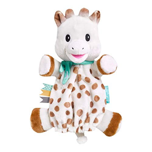Vulli Sophie The Giraffe Sweetie Puppet Comforter, White, Brown, Yellow (010334)