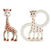 Vulli Sophie The Giraffe Teether Toy Set - Includes The Original Sophie + New Sophie The Giraffe Vanilla Teething Ring
