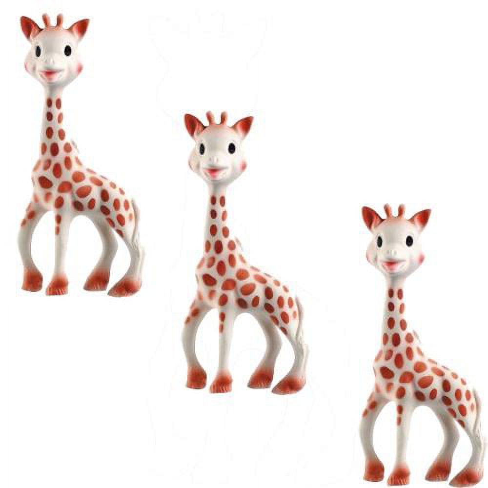 Vullie 6163243 Sophie the Giraffe Teether Set of 3