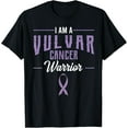 thumbnail image 1 of Vulvar Cancer Awareness Supporter Warrior Lavender Ribbon T-Shirt mens t shirt，black，women，funny，misfits，men，journey, 1 of 4