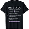 thumbnail image 1 of Vulvar Cancer T-Shirt Survivor Gift for Women DefinitionMen's and women's gift, black and white T-shirt, size: Extra large S-4XL, 1 of 4
