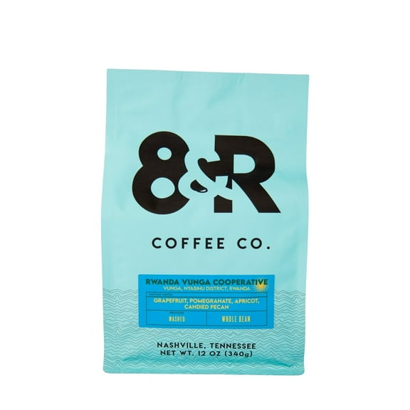 Vunga Cooperative Rwanda - Roasted by 8th & Roast Coffee Co. - Freshly Ground Coffee - 12 Ounce Bag