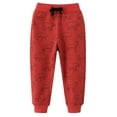 thumbnail image 1 of Vunhao Boys Sweatpants, Casual Relaxed Fit Drawstring Jogger Boys Pants on Clearance Red Size 7 T, 1 of 9