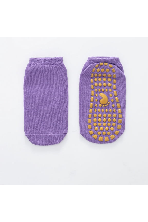 Boys and Girls Ankle Socks, Cotton Fashion Kids Socks Clearance Purple Size 12 T