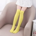 thumbnail image 1 of Vunhao Girls Thigh High Socks, Cute Fashion Cotton Kids Socks Clearance Yellow Size 2 T, 1 of 6