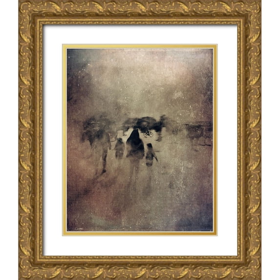 Vural, Yalim 20x24 Gold Ornate Wood Framed with Double Matting Museum Art Print Titled - My Street Dreams