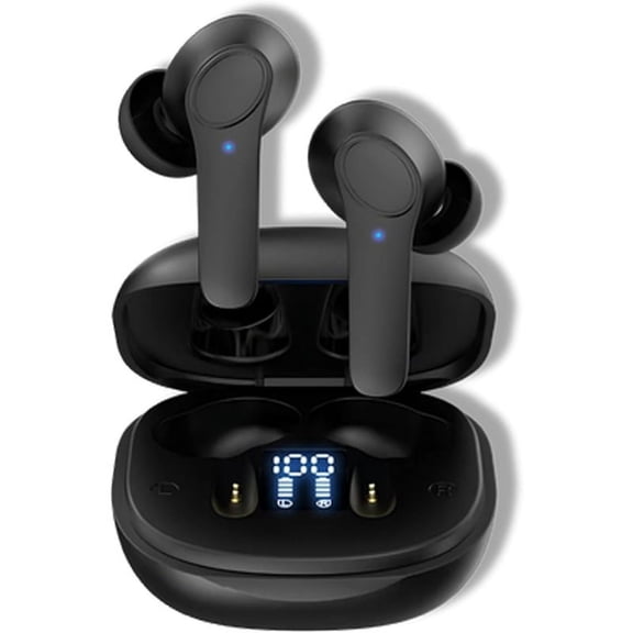 Vurtile Echo Connect, Echo Connect Translation Earbuds, Vertical Echo Connect, Echowave Translator Earbuds B11, Virtual Translator Earbuds, Connect Ear Buds Translator, Virtual Headphones (Black)