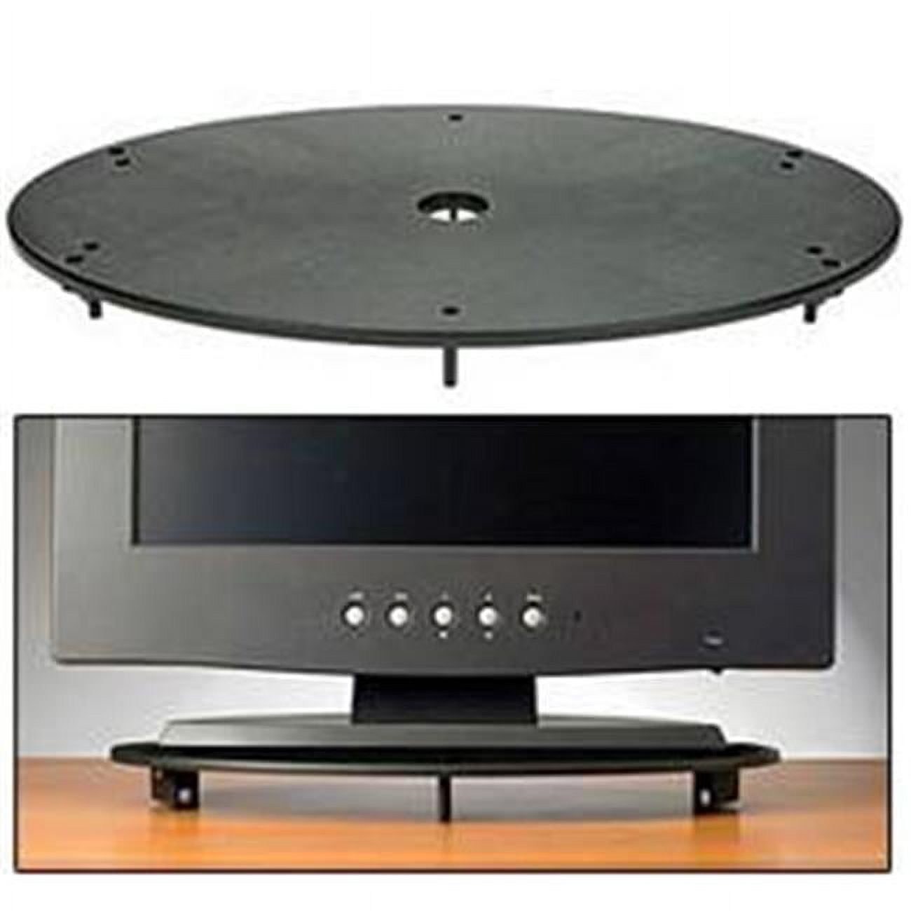 Black Adjustable Single Monitor Riser with Storage