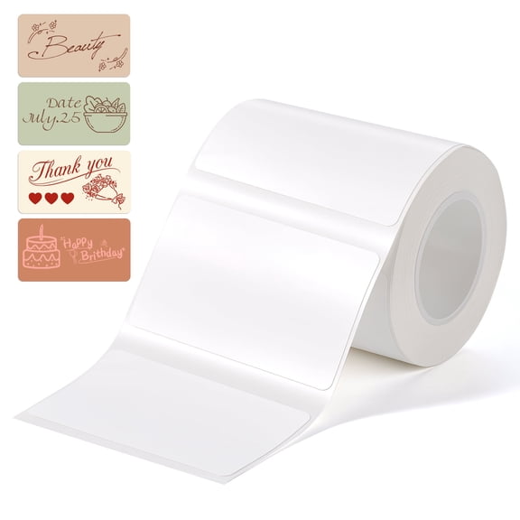 2" x 1" Thermal Labels, Rectangle Thermal Printer Stickers, Self-Adhesive Durable Sticker, 230 Labels/Roll
