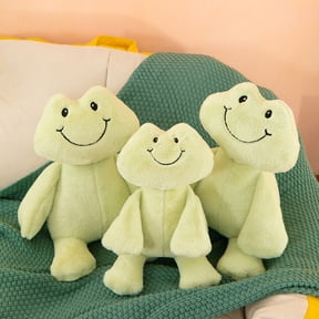 Vuszr 13" Green A Happy Frog Smiling Frog Figure Plush Toy Girl Birthday Gift Doll