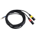 Vuygyu 3.5mm To XLR Stereo Mini Jack To 2 XLR Male Y Splitter Adapter