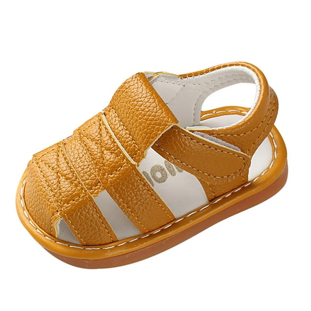 Vuygyu Baby 2024 Sandals Learning To Walk Shoes Soft Soles Non Toe Caps