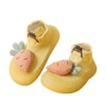 Vuygyu Baby Girl Shoes Rubber Sole Non Indoor Slipper Girls First