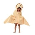 Vuygyu Baby Hooded Bath Towel Cartoon Bathrobe Baby Soft Coral Towel