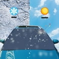 Vuygyu Car Snow Ice Protector Visor Sun Shade Fornt Rear Windshield