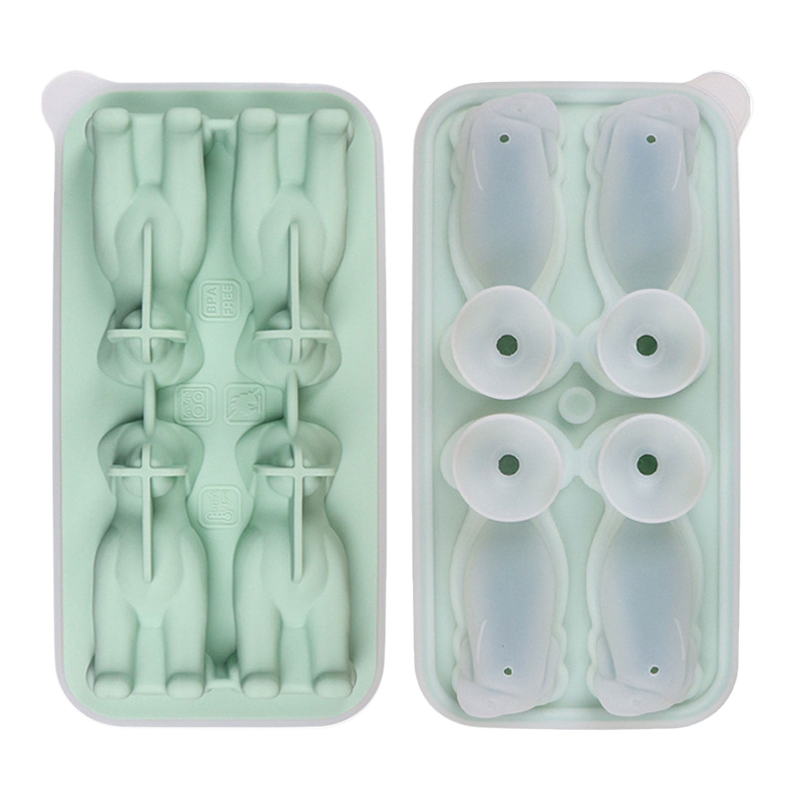 Vuygyu Cute Ice Cube Mould Dog Shapes Ice Cube Tray Silicone Ice Mould ...