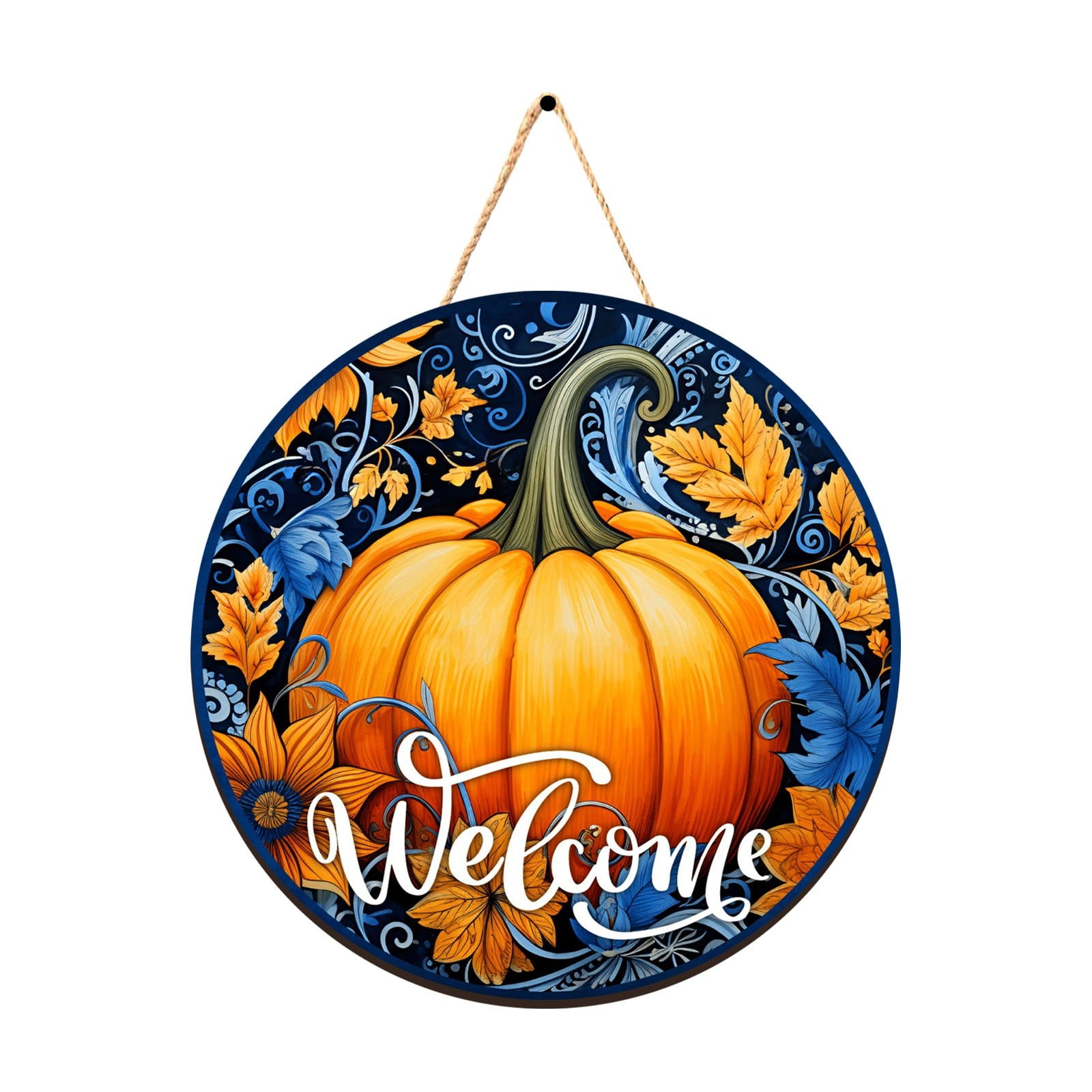 Vuygyu Front Door Sign Hanging Vertical Sign for Front