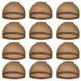 Vuygyu Hair Mesh Wig Cap Hair Net Stocking Wig Caps for Women 12 Pack