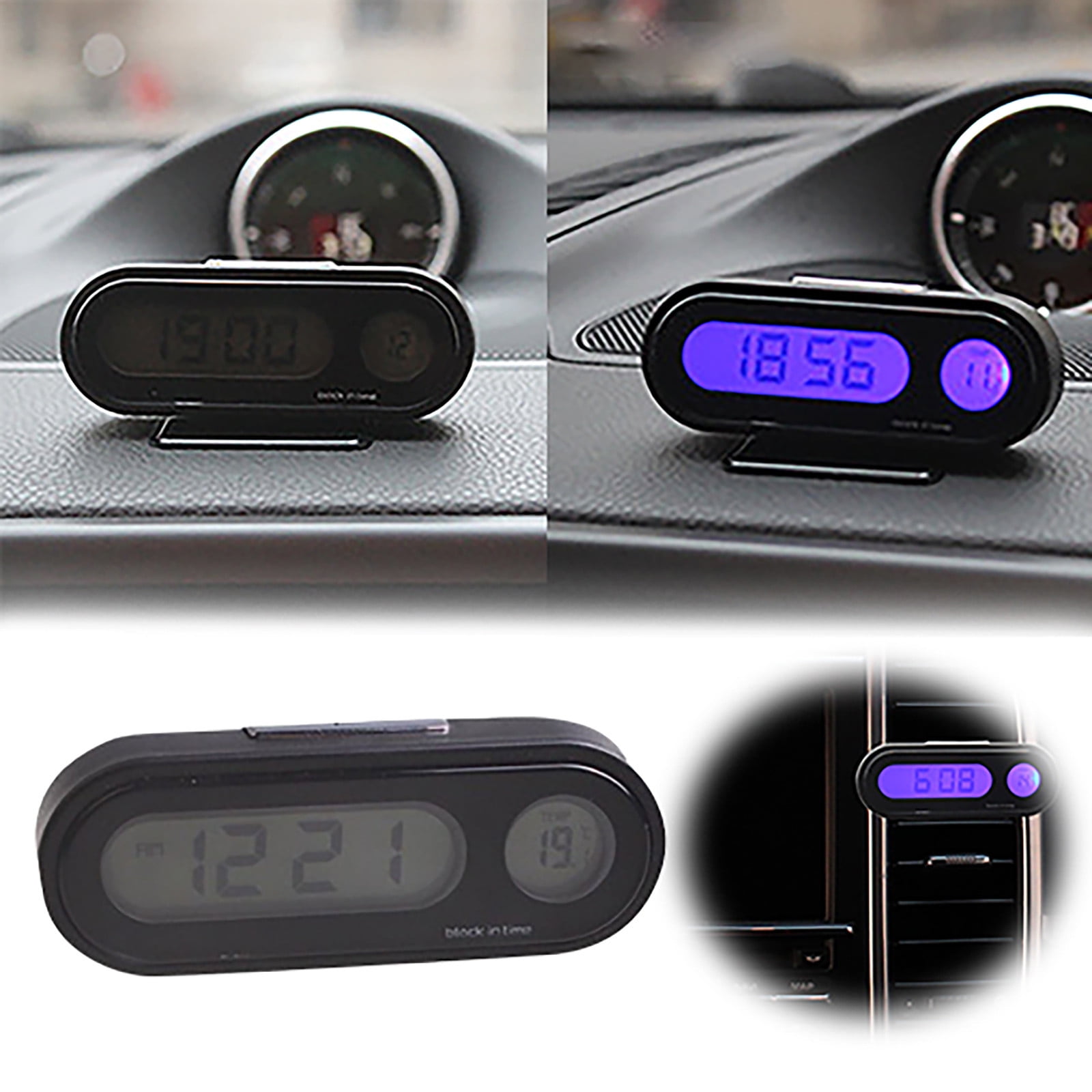 Vuygyu High Precision Display Of Car Night Light Temperature And Time