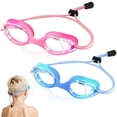 thumbnail image 1 of Vvinca Kids Swim Goggles with Bungee Strap for Ages 3-14, 1 of 8