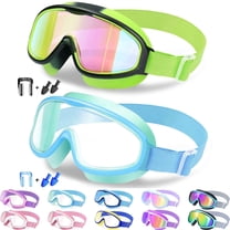 Vvinca Kids-Goggles with Nose Cover, Diving Mask Elastic Fabric Strap ...