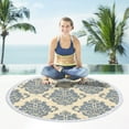 thumbnail image 1 of Vwrxbz Oversized 60-Inch Round Microfiber Beach Towel - Quick-Dry, Sandproof, Lightweight 300g, Vibrant Print, Multi-Purpose for Beach, Pool, Yoga, Travel and Picnics, 1 of 7