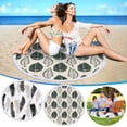 thumbnail image 1 of Vwrxbz Oversized 60-inch Round Microfiber Beach Towel - Quick-Dry, Sandproof, Ultra Soft - Colorful Printed Design for Beach, Picnic, and Multi-Purpose Use, 1 of 8
