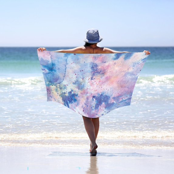 Vwrxbz Oversized Beach Towel - Premium Fiber Flowing Series, 30"x60", Ultra Soft, Highly Absorbent & Quick Dry, Luxury Multipurpose for Beach, Pool, Travel, Yoga, Gym, and Home Use