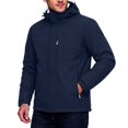 thumbnail image 1 of Vxararl Waterproof Jackets for Men Lightweight, Breathable, Rain Shell Coat Outdoor Windbreaker,travel Rain Jacket Hood Jackets with Zipper Pockets Windbreaker Jackets for Men Dark Blue L, 1 of 7