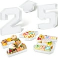 thumbnail image 1 of Vxdvou 2025 Graduation Charcuterie Board Box, Fillable Tray Set with Graduation Cap, 10in Number Boxes for Snacks, Perfect for Graduation Table Centerpieces & Party Decor, 1 of 9