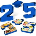 thumbnail image 1 of Vxdvou 2025 Graduation Charcuterie Board Box, Fillable Tray Set with Graduation Cap, 10in Number Boxes for Snacks, Perfect for Graduation Table Centerpieces & Party Decor, 1 of 9